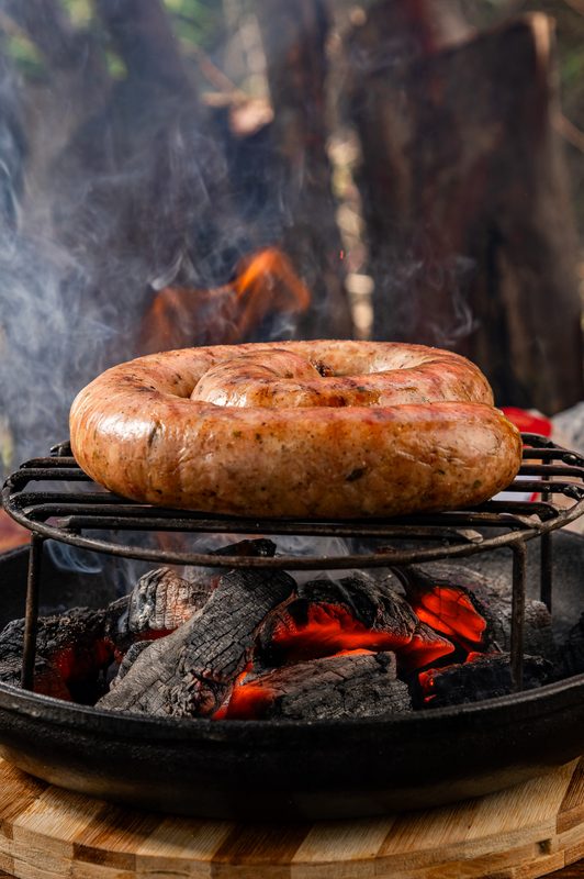 Linguiça artesanal com pimenta